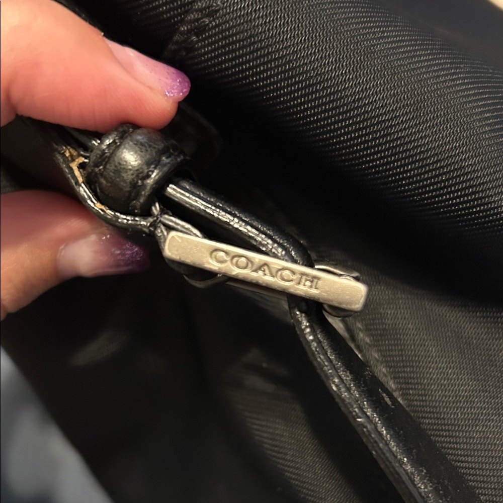 Vintage Y2K-Era Coach Mercer Black Nylon Shoulder Bag - Picture 2 of 12